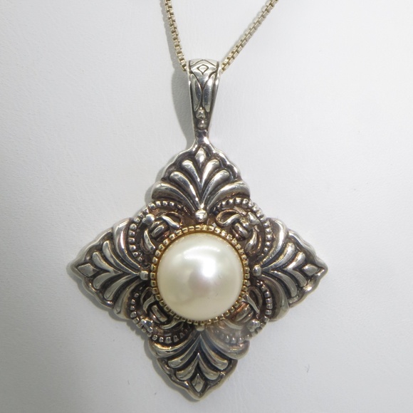 Sterling 14k Freshwater Pearl Necklace - Picture 6 of 8